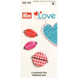 Handmade' Pins, Red | Prym Love