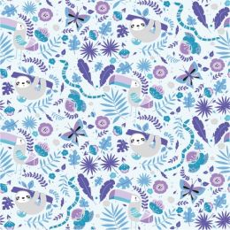 Jersey Cotton Fabric | Jungle Purple