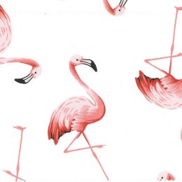 Nagai Fabric | Flamingo White