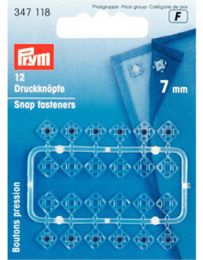 Snap Fastener Plastic, Square Transparent | Prym