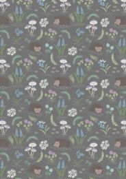 Bluebell Woods Reloved Fabric | Hedgehog Grey