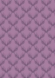 Loch Lewis Fabric | Antlers Purple