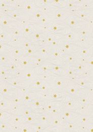 Jardin De Lis Fabric | Gold Stars Cream - Metallic