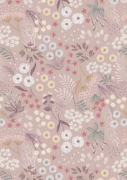 Fairy Clocks Fabric | Fairy Plants Warm Linen