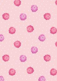 Love Blooms Fabric | Dahlia Hearts Pale Pink