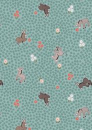 Piggy Tales Fabric | Dinky Donkey Duck Egg
