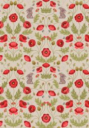 Poppies Fabric | Poppy & Hare Natural