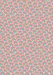 Over The Rainbow Fabric | Little Rainbows Pastel Pink