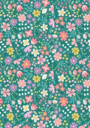 Spring Treats Fabric | Spring Floral Green