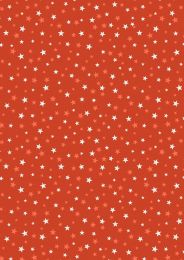 Haunted House Fabric | Glow In The Dark Stars Orange