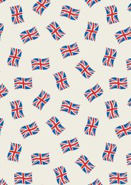 Jubilee Fabric | Union Jack Cream