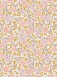 Hannah's Flowers Fabric | Hannah's Flowers Wheat Cream