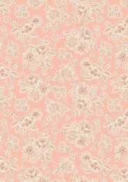 Hannah's Flowers Fabric | Flower Blooms Pink