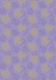 Moontide Fabric | Octopus Gold Metallic Lilac