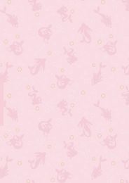 Moontide Fabric | Mermaid Silhouette Gold Metallic Pink
