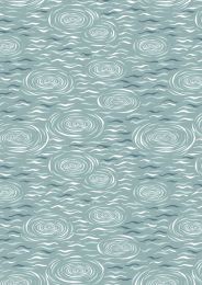 On The Lake Fabric | Lake Ripples Light Blue