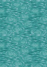 On The Lake Fabric | Lake Ripples Turquoise