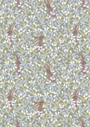 Bluebell Woods Reloved Fabric | Bluebell Hare Sage