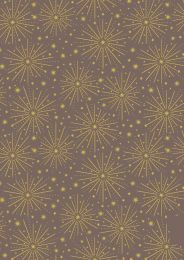 Lewis & Irene Honey Bee Fabric | Stardust Fawn - Gold Metallic