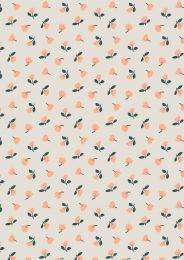 Lewis & Irene Folk Floral Fabric | Little Flowers Cream
