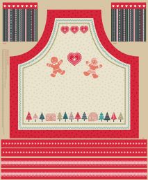 Gingerbread Season Fabric | Apron Panel