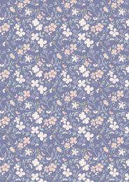 Heart Of Summer Fabric | Sweet Meadow Dark Hyacinth