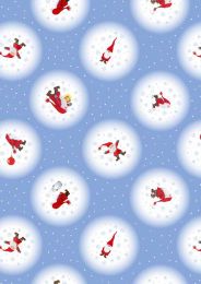 Keep Believing Fabric | Snowballs Icy Blue