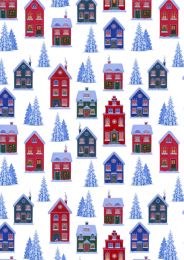 Tomtens Village Fabric | Village White