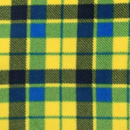 Printed Anti Pil Polar Fleece | Royal Stewart Yellow