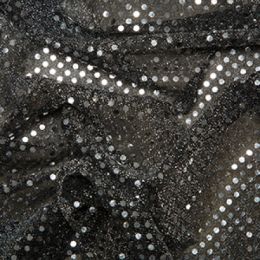 Sequin Fabric 3mm | Silver/Black