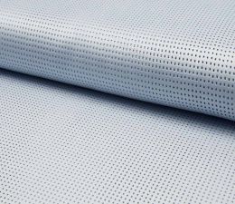 Suede Laser Punched Fabric | Pale Blue