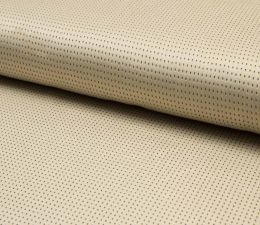 Suede Laser Punched Fabric | Light Sand