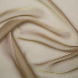 Chiffon Dress Fabric - Cationic | Taupe