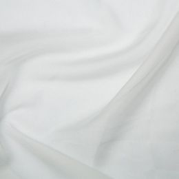 Chiffon Dress Fabric - Cationic | Ivory
