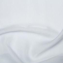 Chiffon Dress Fabric - Cationic | White