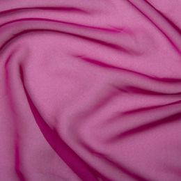 Chiffon Dress Fabric - Cationic | Cerise