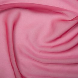 Chiffon Dress Fabric - Cationic | Deep Rose