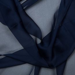 Chiffon Dress Fabric - Cationic | Navy
