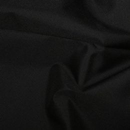 PU Coated Water-Repellent Soft Polyester Fabric | Black
