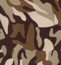 Water-Repellent Polyester Fabric Printed | Desert Camo