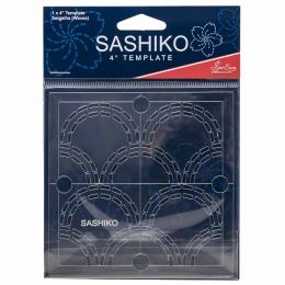 Sashiko Template 4 Inch Seigaiha - Waves