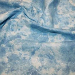 Sparkle Marble Blender Fabric | Sky
