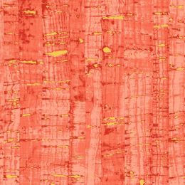 Uncorked' Cotton Fabric | Coral Metallic