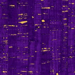 'Uncorked' Cotton Fabric | Purple Metallic