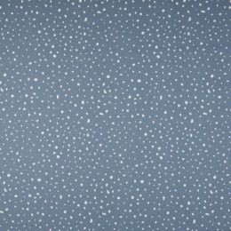 Organic Cotton Fabric | Dots Dusty Blue