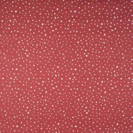 Organic Cotton Fabric | Dots Terracotta
