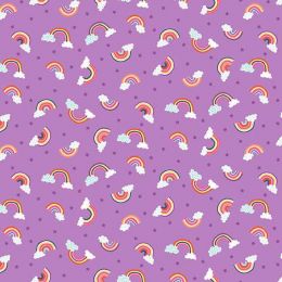 Day Dream Fabric | Rainbows Lilac