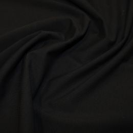 Organic Jersey Fabric Plain | Black