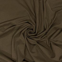 Organic Jersey Fabric Plain | Khaki