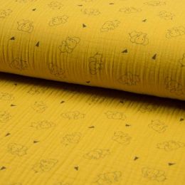 Triple Gauze Fabric | Elephant Ochre